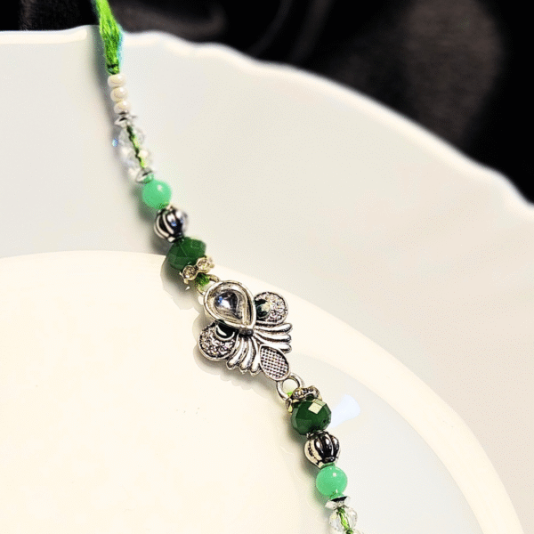 Silver Blossom Rakhi